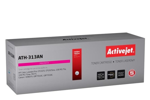 Toner Activejet ATH-313AN (zamiennik Canon, HP 126A CRG-729M, CE313A; Premium; 1000 stron; czerwony) - 847079