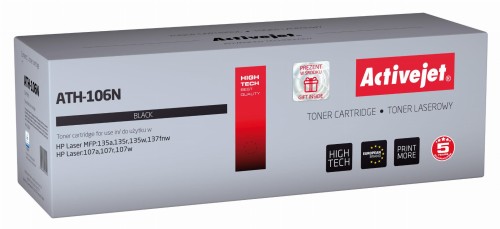 Toner Activejet ATH-106N (zamiennik HP W1106A; Supreme; 1000 stron; czarny) - 847143