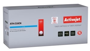 Activejet ATH-216CN Toner (zamiennik HP 216A W2411A; Supreme;  850 stron; niebieski) z chipem