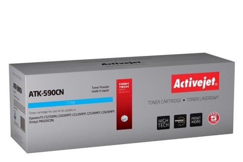 Toner Activejet ATK-590CN (zamiennik Kyocera TK-590C; Supreme; 5000 stron; niebieski) - 847346