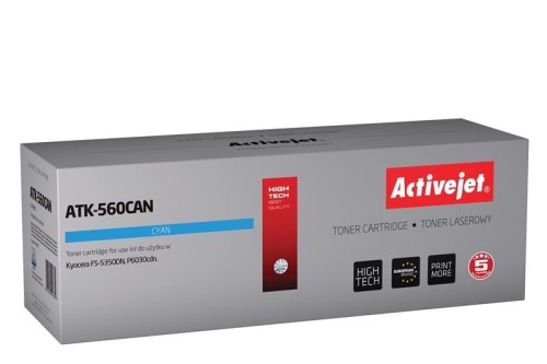 Toner Activejet ATK-560CAN (zamiennik Kyocera TK-560C; Premium; 10000 stron; niebieski) - 847350
