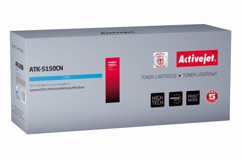 Toner Activejet ATK-5150CN (zamiennik Kyocera TK-5150C; Supreme; 10000 stron; niebieski) - 1129966