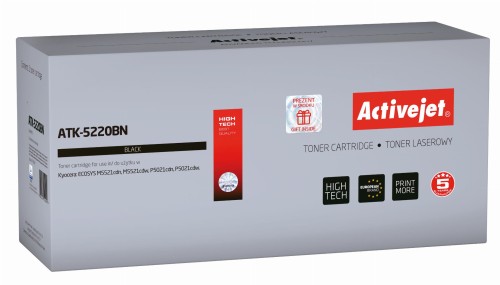 Toner Activejet ATK-5220BN (zamiennik Kyocera TK-5220K; Supreme; 1200 stron; czarny) - 847359
