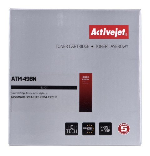 Toner Activejet ATM-49BN (zamiennik Konica Minolta TNP49K; Supreme; 13000 stron; czarny) - 1130085