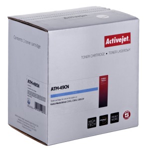 Toner Activejet ATM-49CN (zamiennik Konica Minolta TNP49C; Supreme; 12000 stron; błękitny)