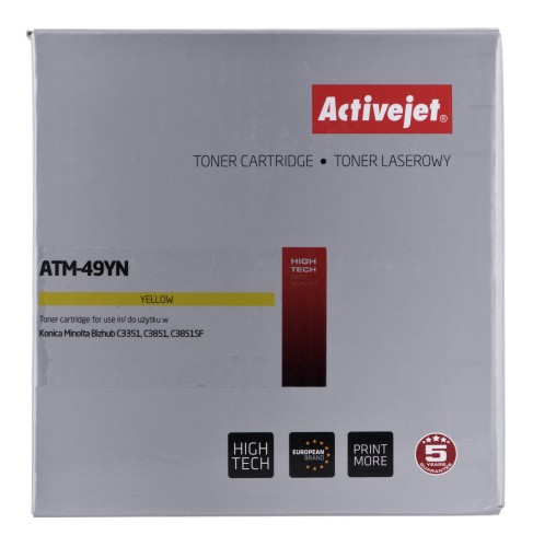 Toner Activejet ATM-49YN (zamiennik Konica Minolta TNP49Y; Supreme; 12000 stron; żółty) - 1130078
