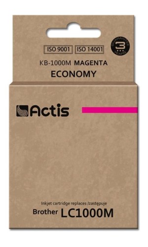 Tusz ACTIS KB-1000M (zamiennik Brother LC1000M/LC970M; Standard; 36 ml; czerwony) - 847660