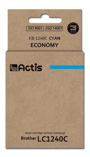 Tusz ACTIS KB-1240C (zamiennik Brother LC1240C/LC1220C; Standard; 19 ml; niebieski) - 847667