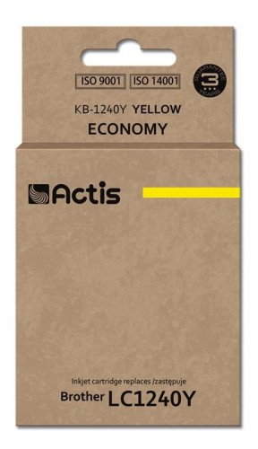 Tusz ACTIS KB-1240Y (zamiennik Brother LC1240Y/LC1220Y; Standard; 19 ml; żółty) - 847669