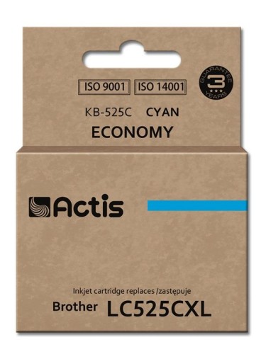 Tusz ACTIS KB-525C (zamiennik Brother LC525C; Standard; 15 ml; niebieski) - 847675