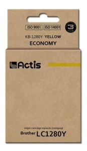 Tusz ACTIS KB-1280Y (zamiennik Brother LC1280Y; Standard; 19 ml; żółty)