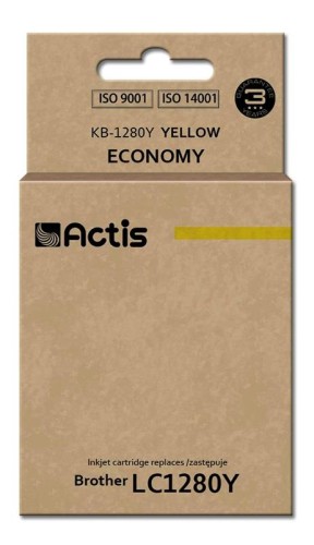 Tusz ACTIS KB-1280Y (zamiennik Brother LC1280Y; Standard; 19 ml; żółty) - 847685