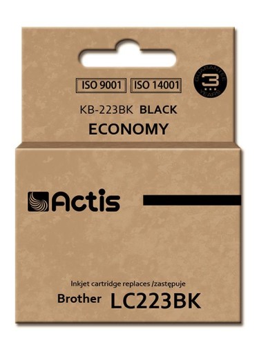 Tusz ACTIS KB-223Bk (zamiennik Brother LC223BK; Standard; 16 ml; czarny) - 847681