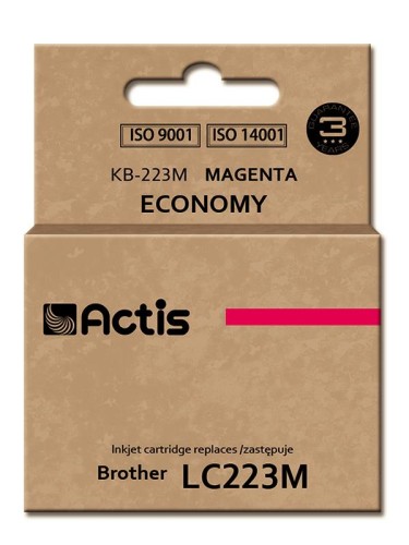 Tusz ACTIS KB-223M (zamiennik Brother LC223M; Standard; 10 ml; czerwony) - 847683