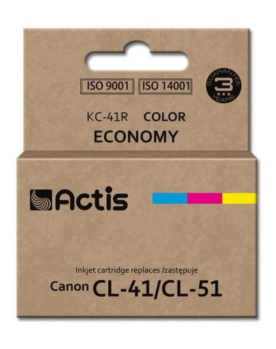Tusz ACTIS KC-41R (zamiennik Canon CL-41/CL-51; Standard; 18 ml; kolor) - 847807
