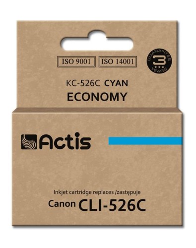 Tusz ACTIS KC-526C (zamiennik Canon CLI-526C; Standard; 10 ml; niebieski) - 847746