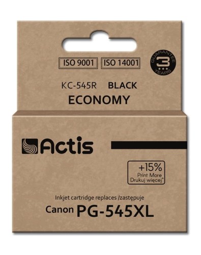 Tusz ACTIS KC-545R (zamiennik Canon PG-545XL; Standard; 15 ml; czarny) - 847814