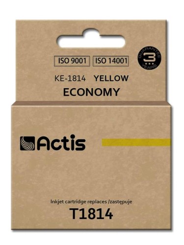 Tusz ACTIS KE-1814 (zamiennik Epson T1814; Standard; 15 ml; żółty) - 847827