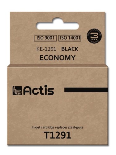 Tusz ACTIS KE-1291 (zamiennik Epson T1291; Standard; 18 ml; czarny) - 847828
