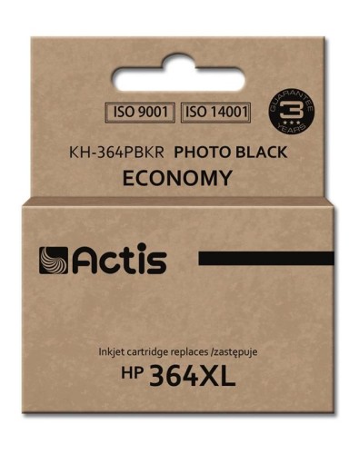 Tusz ACTIS KH-364PBKR (zamiennik HP 364XL CB322EE; Standard; 12 ml; czarny, foto) - 847910