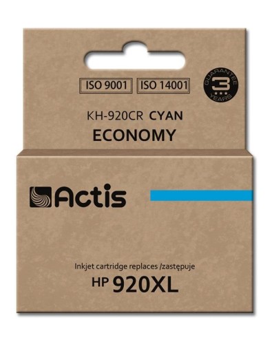Tusz ACTIS KH-920CR (zamiennik HP 920 XL CD972AE; Standard; 12 ml; niebieski) - 847918