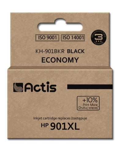 Tusz ACTIS KH-901BKR (zamiennik HP 901XL CC654AE; Standard; 20 ml; czarny) - 848160