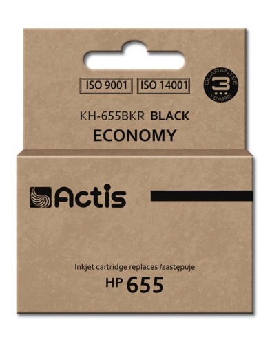 Tusz ACTIS KH-655BKR (zamiennik HP 655 CZ109AE; Standard; 20 ml; czarny) - 1130338