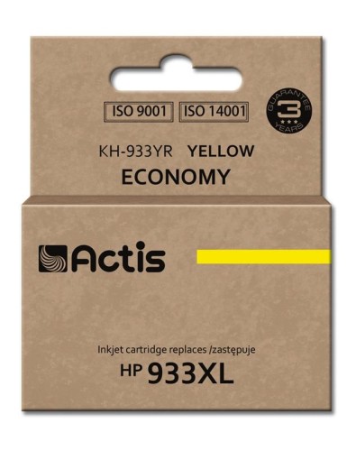 Tusz ACTIS KH-933YR (zamiennik HP 933XL CN056AE; Standard; 13 ml; żółty) - 847879