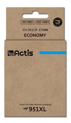 Tusz ACTIS KH-951CR (zamiennik HP 951XL CN046AE; Standard; 25 ml; niebieski) - 847881