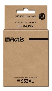 Actis KH-953BKR Tusz (zamiennik HP 953XL L0S70AE; Standard; 50ml; 2000 stron, czarny) - Nowy Chip