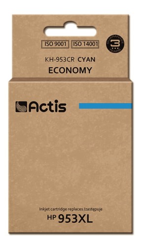 Tusz Actis KH-953CR (zamiennik HP 953XL F6U16AE; Standard; 25ml; niebieski) - Nowy Chip - 937622