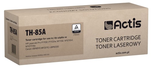 Toner ACTIS TH-85A (zamiennik HP 85A CE285A, Canon CRG-725; Standard; 1600 stron; czarny) - 847122