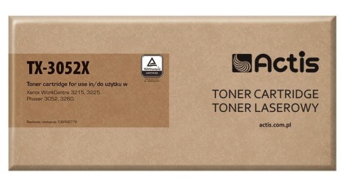 Toner ACTIS TX-3052X (zamiennik Xerox 106R02778; Standard; 3000 stron; czarny) - 847532