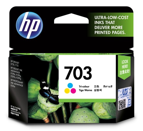 TUSZ+GŁOWICA HP 703  D730/F735 TRI-COLOR 4ML - 1130500
