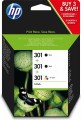 Tusz HP zestaw HP 301, HP301=E5Y87EE, zawiera 2 szt. czarny i 1szt kolor, 2xCH561EE+CH562EE - 882838