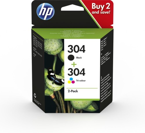 Tusz HP zestaw HP 304, HP304=3JB05AE, zawiera czarny i kolor, N9K06AE+N9K05AE - 1142103