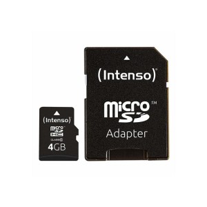 Intenso MicroSDHC - Karta pamięci 4 GB Class 10 20/12 MB/s z adapterem