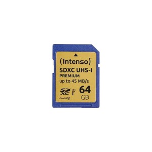 Intenso SDXC - Karta pamięci 64 GB Class 10 U1 UHS-1 10/45 MB/s