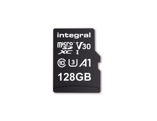 INTEGRAL INMSDX128G-100/90V30 Integral 128GB MICRO SDXC 90V30, R:100MB/s W:90MB/s U3 V30 + ADAPTER - 1089390