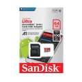 SanDisk karta pamięci 64GB microSDXC Ultra Android kl. 10 UHS-I 100 MB/s + adapter - 1255849