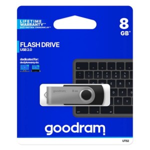 Pendrive GoodRam Twister UTS2-0080K0R11 (8GB; USB 2.0; kolor czarny)