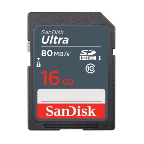 SanDisk karta pamięci 16GB SDHC Ultra 80 MB/s - 1287402
