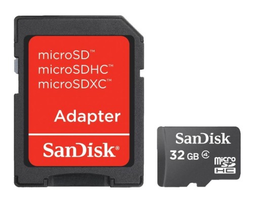 Karta pamięci MicroSDHC SanDisk 32GB + adapter SD - 690445