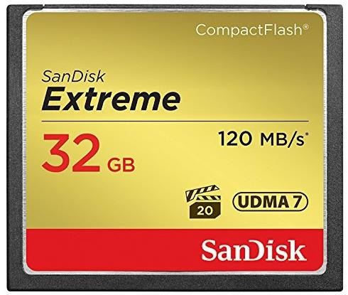 Karta pamięci Compactflash SanDisk Extreme 32GB 120/85 MB/s - 780373