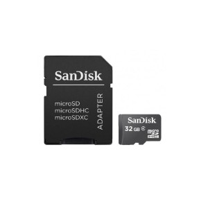 Karta pamięci MicroSDHC SanDisk 32GB Class 4 + adapter