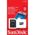 Karta pamięci MicroSDHC SanDisk 32GB Class 4 + adapter - 1257750