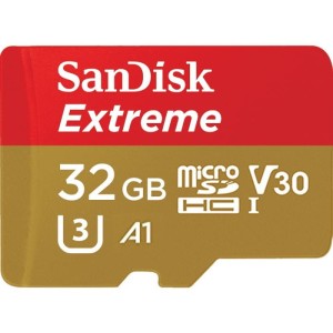 Karta pamięci MicroSDHC SanDisk Extreme 32GB 100/60 MB/s A1 Class 10 V30 UHS-I U3 - GoPro