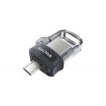 Pendrive SanDisk SDDD3-256G-G46 (256GB; microUSB, USB 3.0; kolor szary) - 1291056