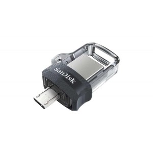 Pendrive SanDisk SDDD3-256G-G46 (256GB; microUSB, USB 3.0; kolor szary)