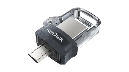 Pendrive SanDisk SDDD3-256G-G46 (256GB; microUSB, USB 3.0; kolor szary) - 1291056